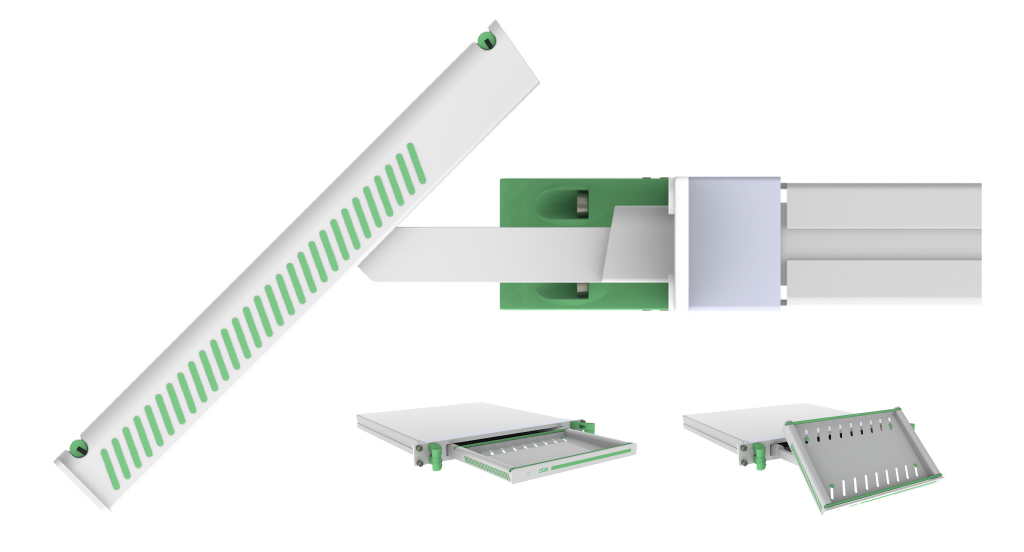 Sliding rack view